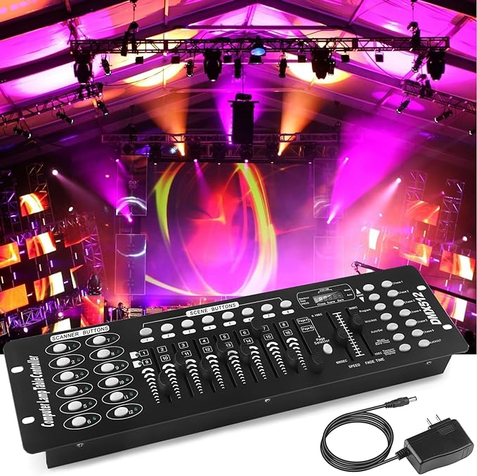 192 Channels DMX-512 Controller Operator Console Stage Party Light