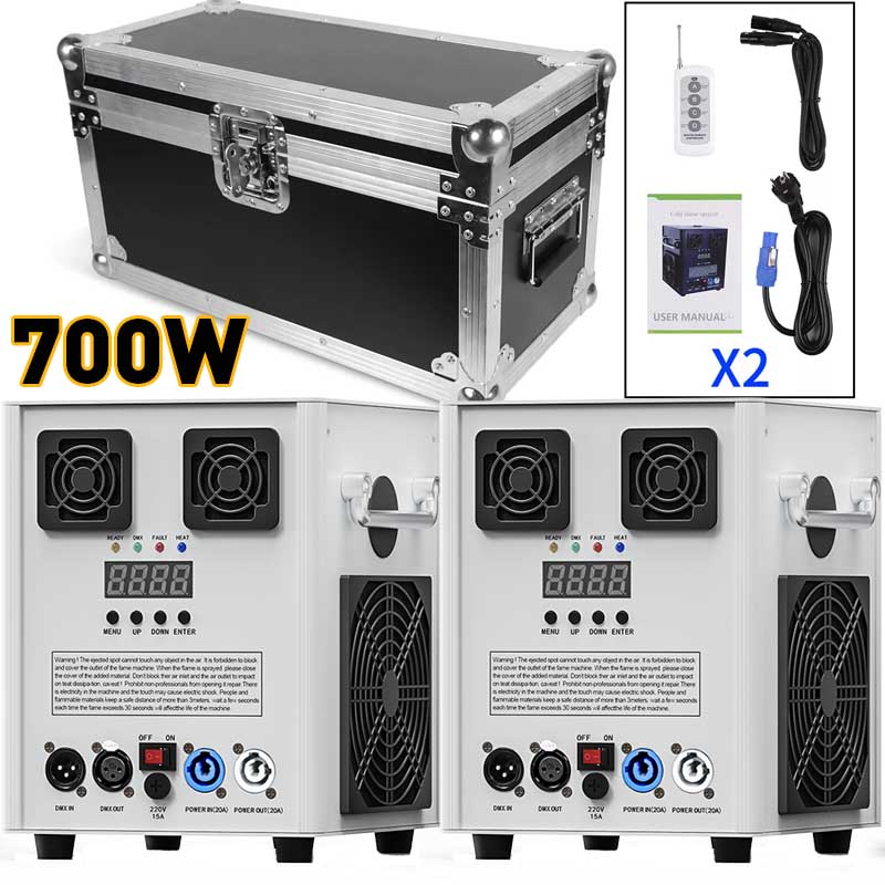Nuovo Macchina per Fuochi Dartificio di Fiamma Fredda da 600 W.Effetto Fuochi Dartificio DMX