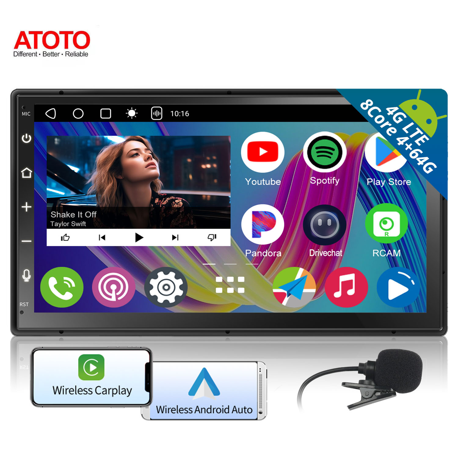 ATOTO CB6 8+128G Wireless Apple Carplay Android Auto Multimedia