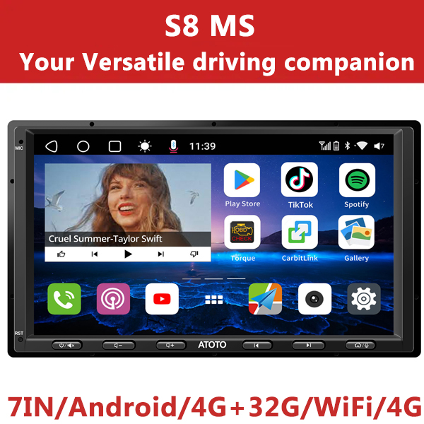 ATOTO F7 WE 2-DIN 7" Touchscreen Car Stereo – GPS NAV, Wireless Android Auto & Apple CarPlay (Refurbished)