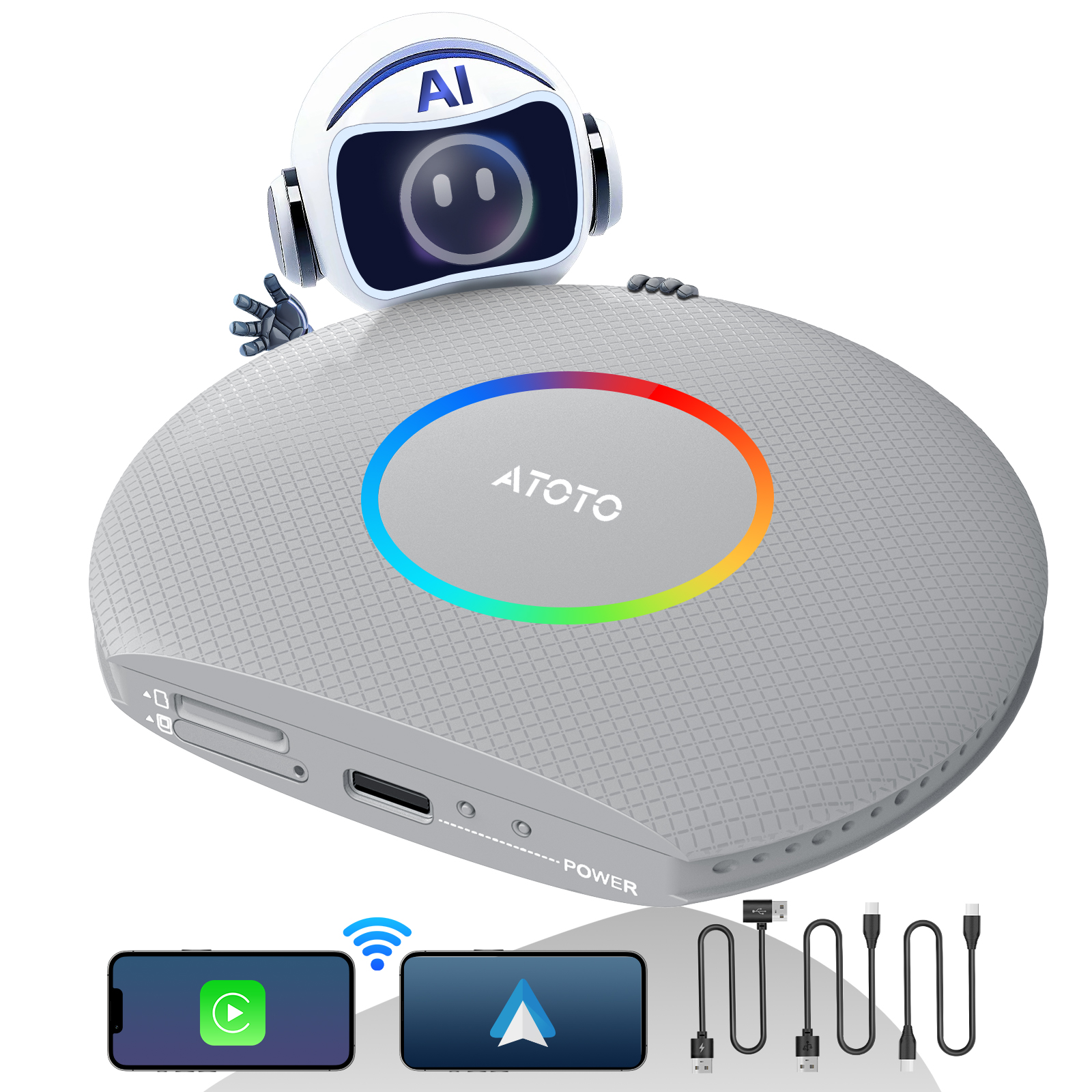 ATOTOZONE CB6 ワイヤレスCarplay AndroidAuto ATOTO CB6 Review: The