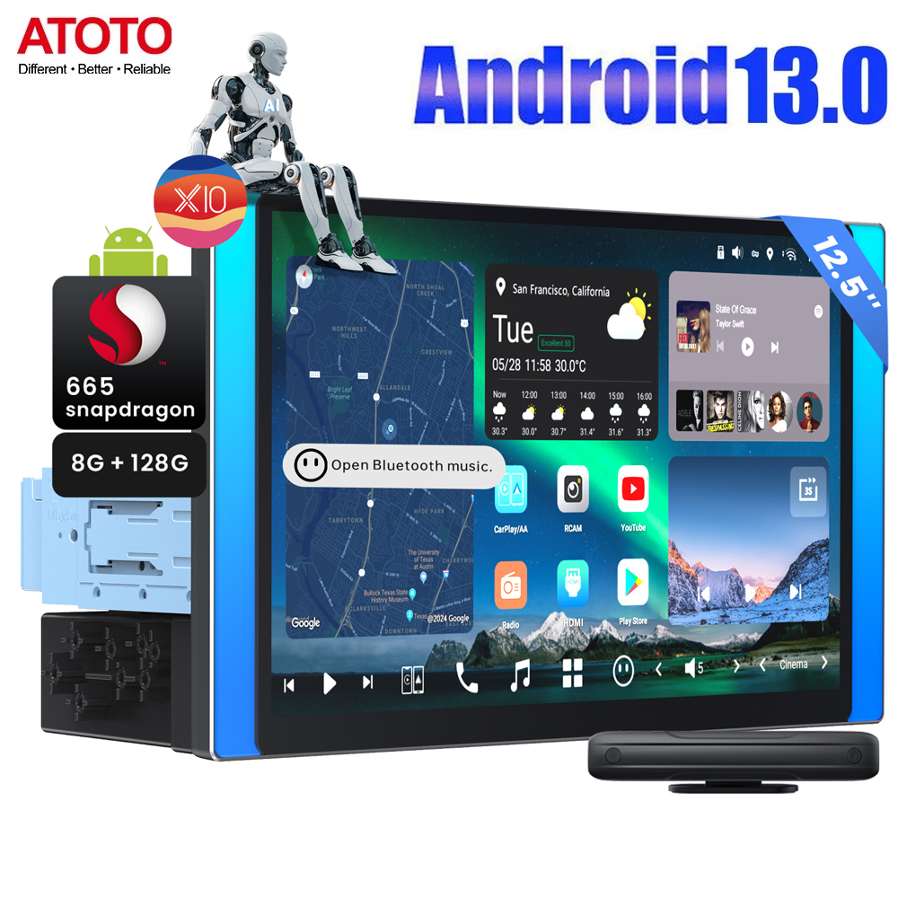 ATOTO CB6 8+128G Wireless Apple Carplay Android Auto Multimedia