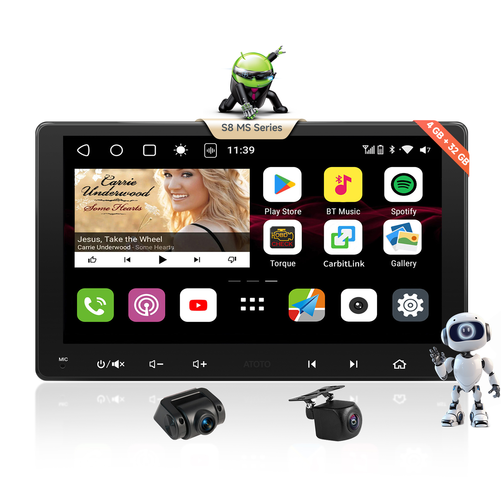 ATOTO CB6 8G+128G CarPlay AI box Android Multimedia Player WIFI