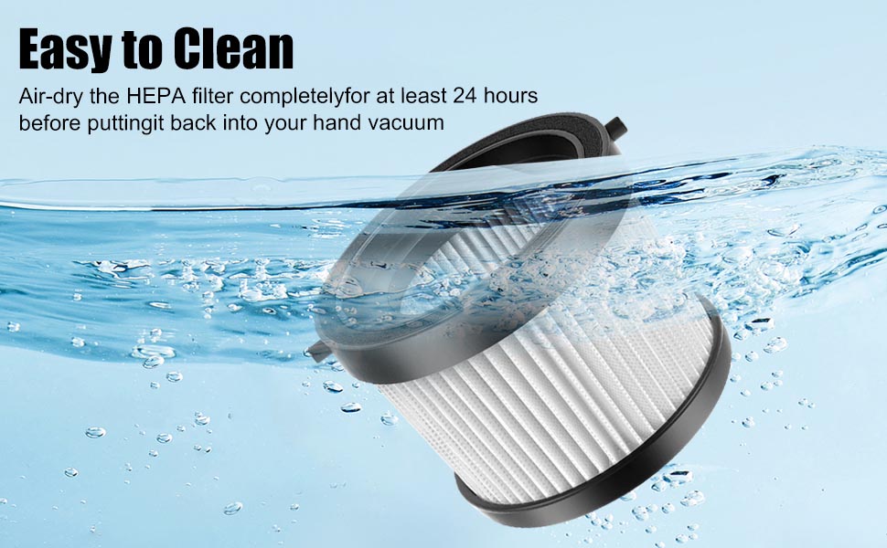 HEPA Filter Replacement for DEWALT DCV501HB 20V Cordless Handheld Vacuum