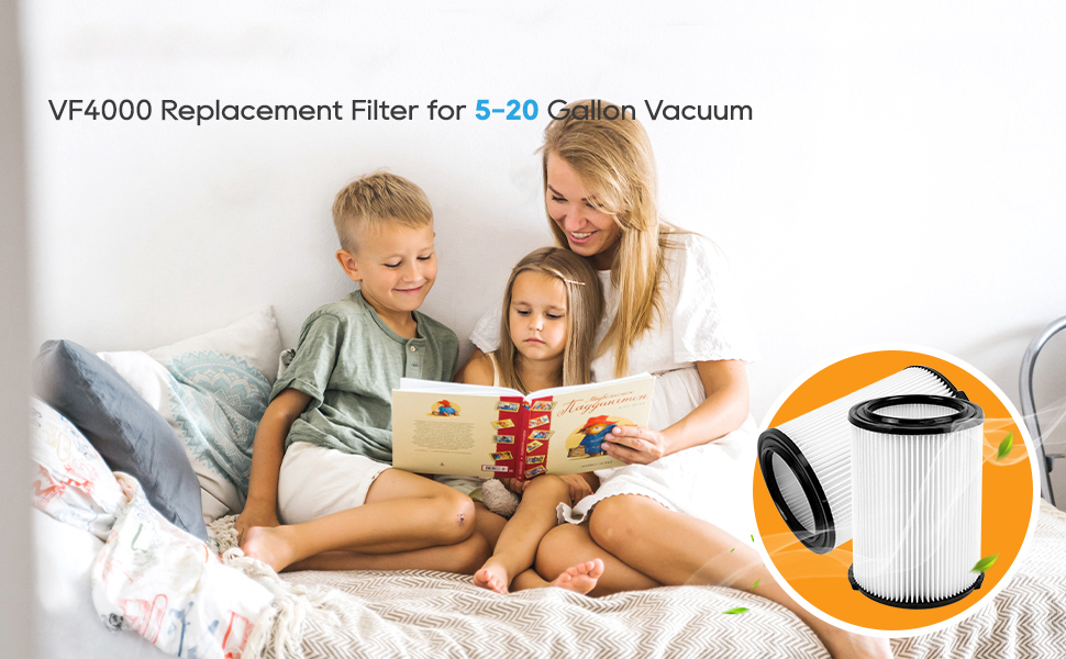 VF4000 Replacement Filter for 5-20 Gallon Vacuum