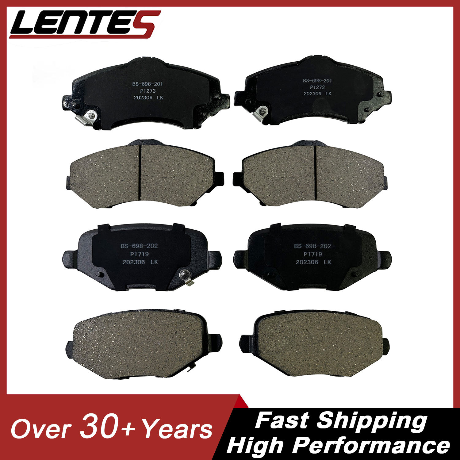 Front Rear Ceramic Brake Pad for 12-16 Town &Country Grand Caravan