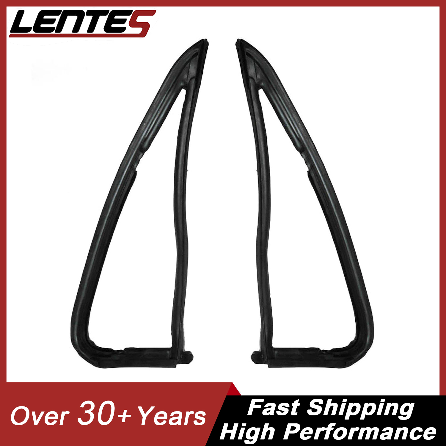Front Vent Glass Window Weatherstrip Seals Set Pair for Chevy GMC