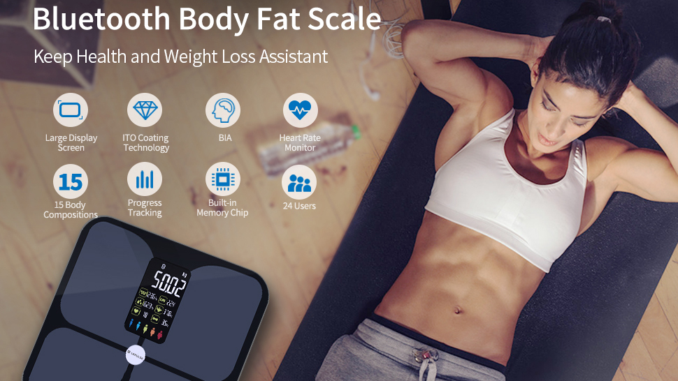 BMI Smart Scale Body Fat Scale 15 Body Composition Analysis in App -  Refurbished