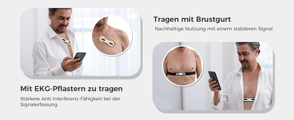 CheckMe 24h EKG-Gerät Mit KI-Analyse – Brustgurt Produktbild-Vorschau 3