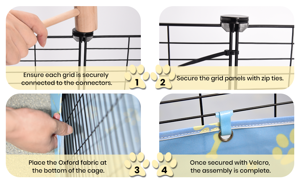 Mcage Black 2-Level Small Animal Cage - Hamster, Gerbil, Mouse, Rat Habitat With Acrylic Panels