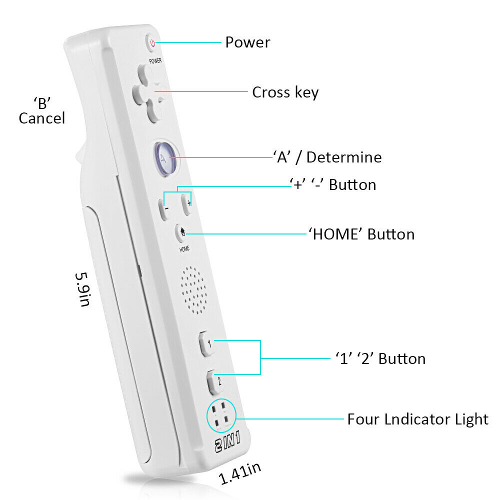 Nunchuck Wii UnderControl - Manette Additionnelle Pour Wii - Occasion Fonctionnelle
