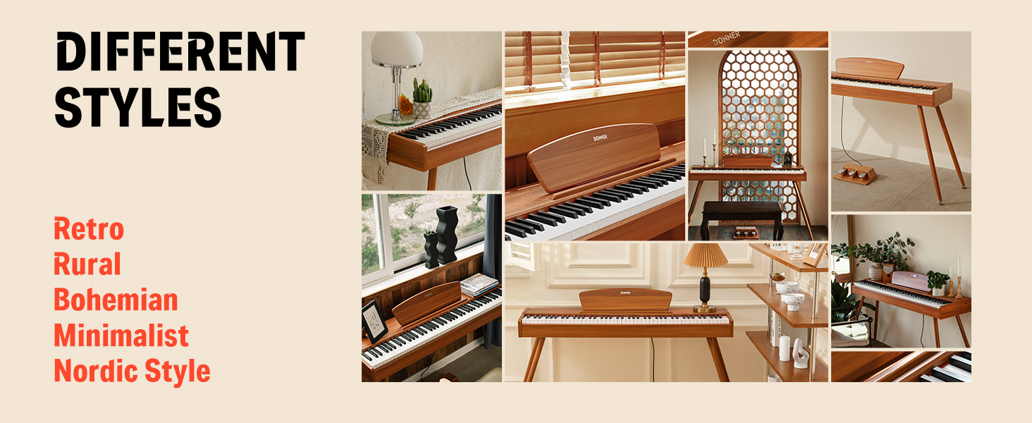 DONNER REIMAGINES DIGITAL PIANOS WITH THE VINTAGE, POWERFUL, AND ELEGANT  DDP-80