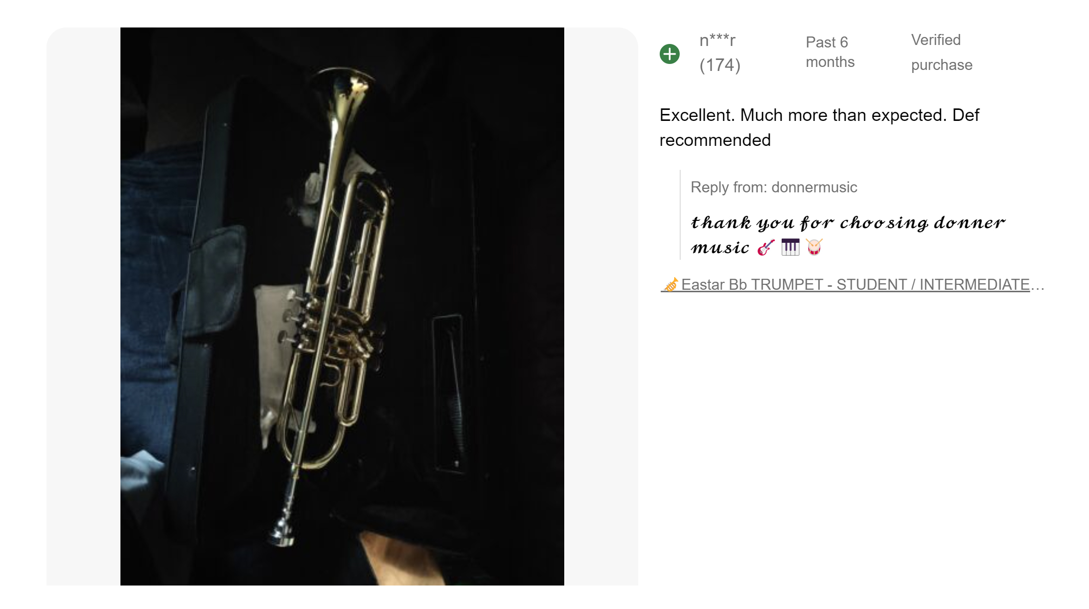 🎺Eastar ETR-380 Bb TRUMPET - STUDENT / INTERMEDIATE CONCERT