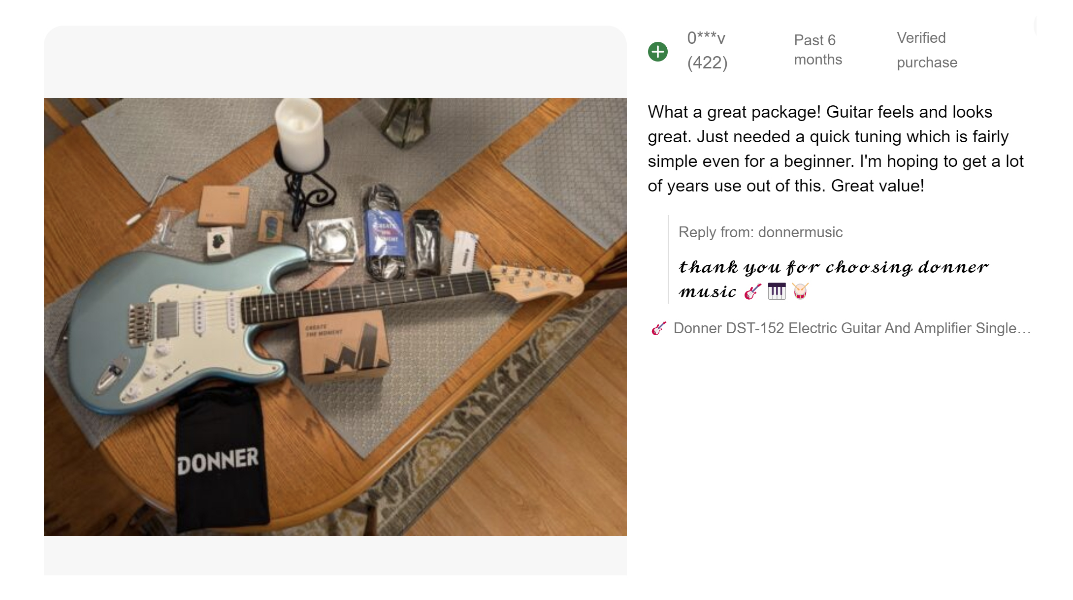 🎸 Donner DST-152 Electric Guitar With Amplifier Coil Split