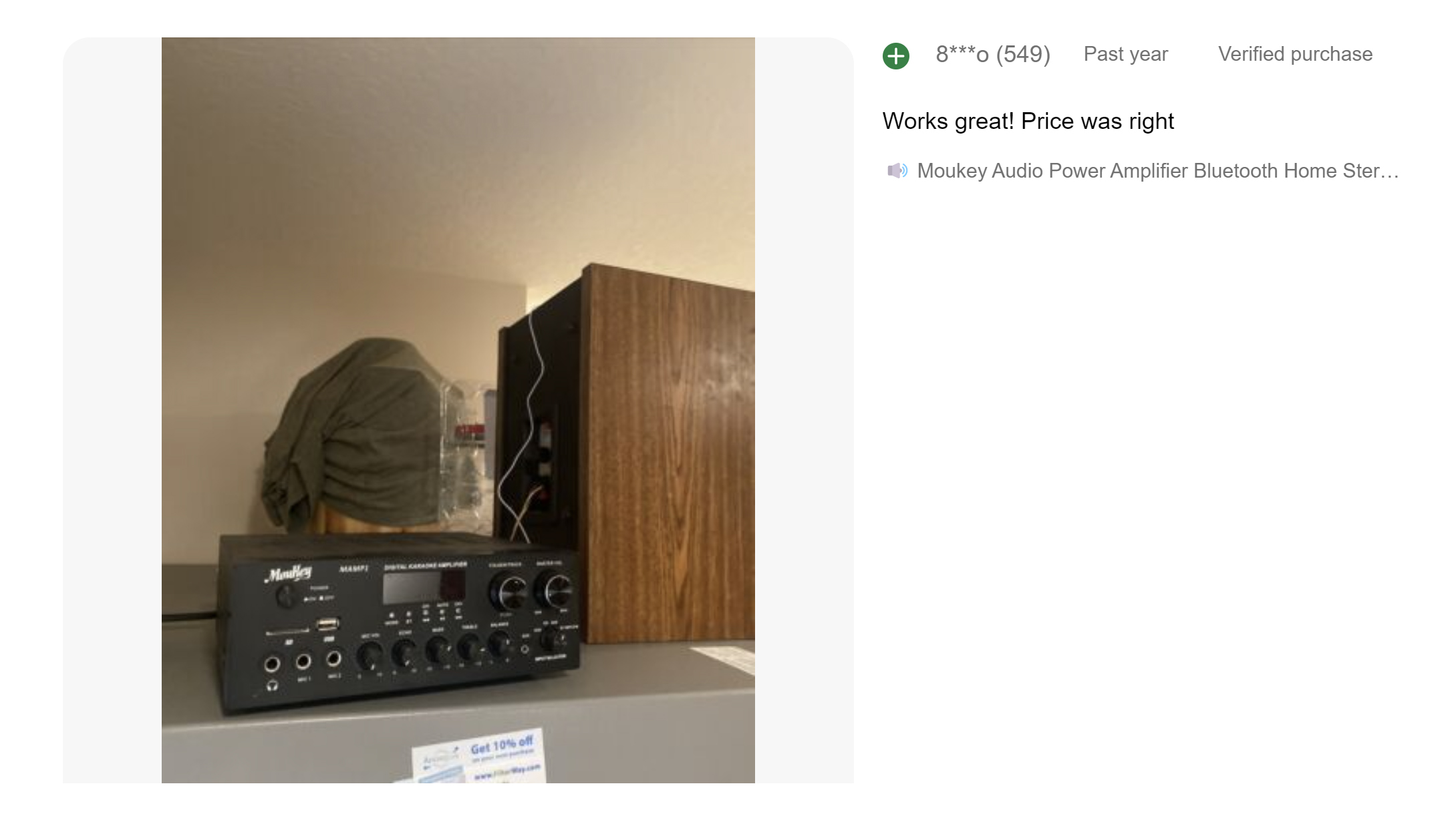 ああ Moukey 400W 2 Channel Audio Power Amplifier Bluetooth Home