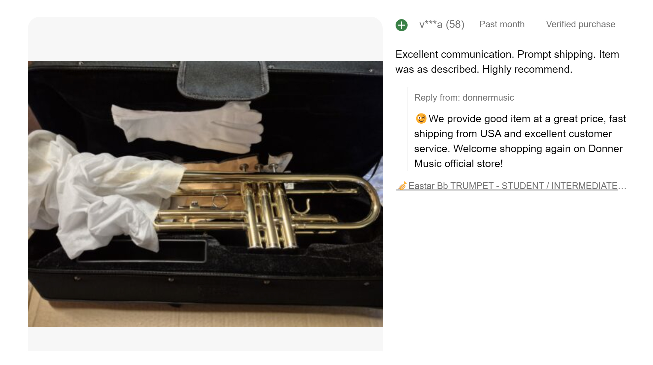 🎺Eastar ETR-380 Bb TRUMPET - STUDENT / INTERMEDIATE CONCERT