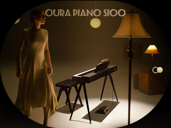Amazon | Donner OURA S100 電子ピアノ 88鍵盤 ハンマーア
