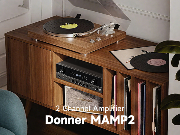DONNER MAMP2 プリメインアンプ MAMP2 Stereo Audio Amplifier 600W Peak 2 Channel Bluetooth