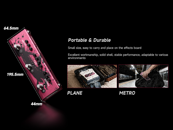 Donner X MIYAVI Rage Breaker Triple Pedal 3-in-1 Overdrive Fuzz