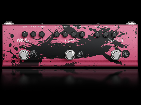 Donner X MIYAVI Rage Breaker Triple Pedal 3-in-1 Overdrive Fuzz