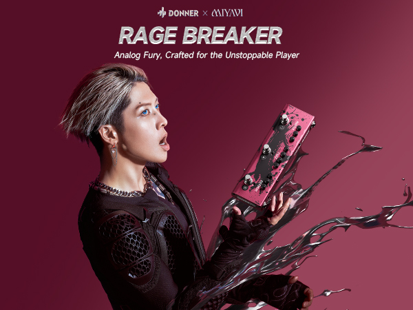 Donner X MIYAVI Rage Breaker Triple Pedal 3-in-1 Overdrive Fuzz