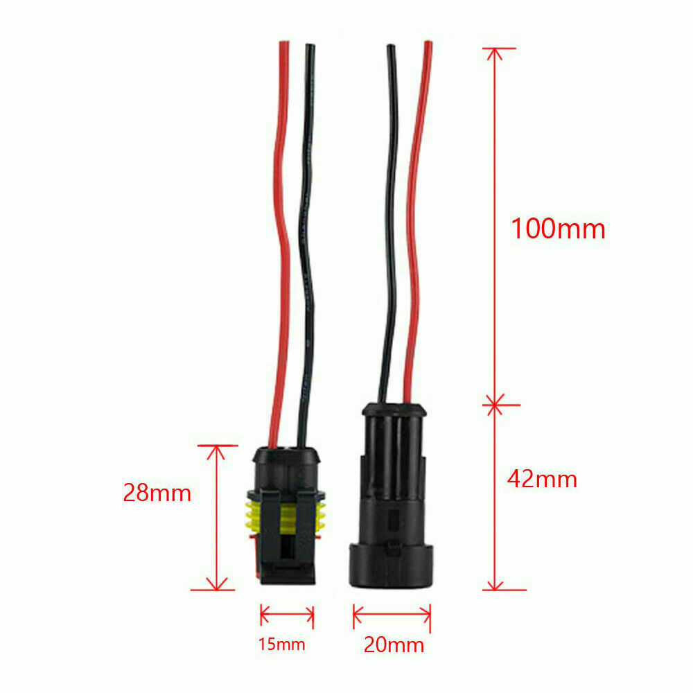 352-Pack Waterproof Car Electrical Connector Terminals – Automotive Wire Plugs, 1-2-3-4 Pin, Assorted
