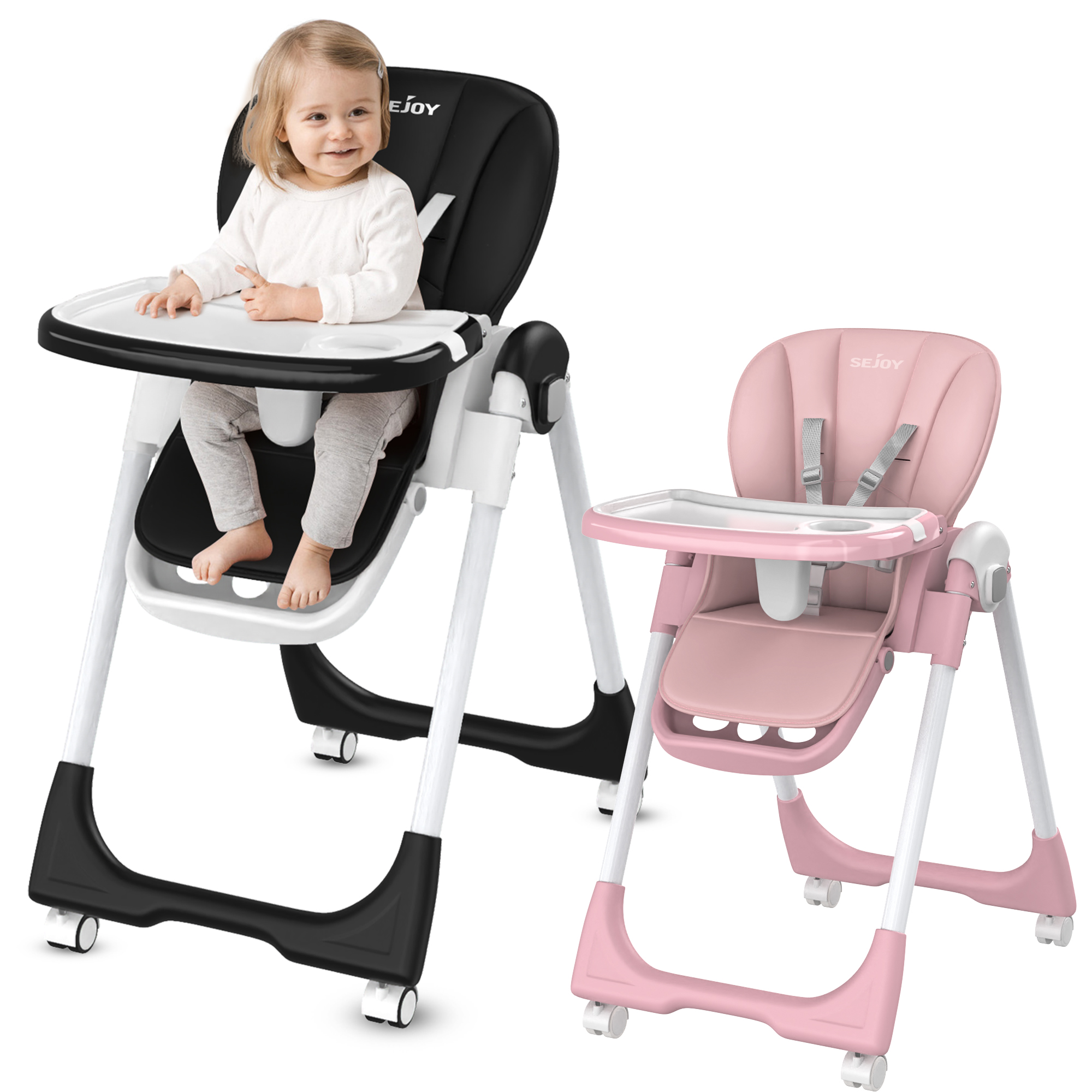 Pink Portable Baby Dining Seat Silla Para Comer De Bebe BABY JOY