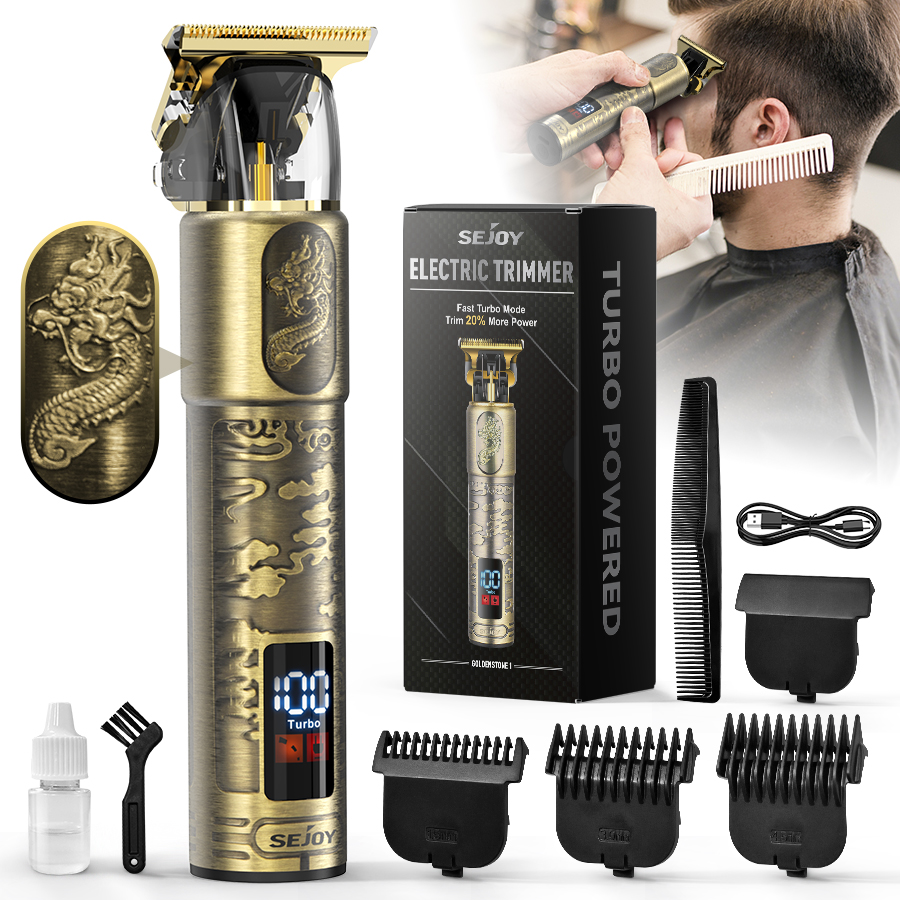 SEJOY Electric Hair Clippers Men’s Professional Beard Trimmer with LED Display