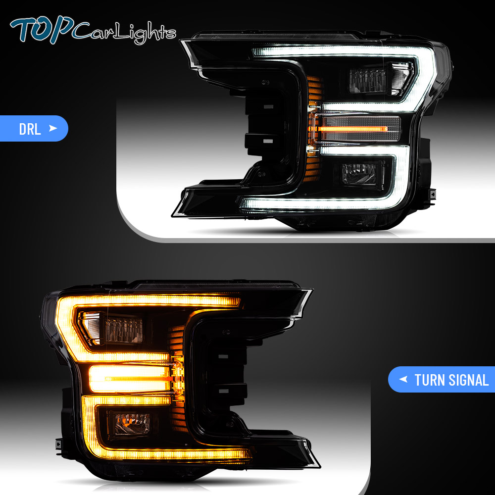 thumbnail image 2 of VLAND Full LED Headlights For Ford F150 13th Gen Pickup 2015-2017 / F150 SVT RAPTOR 2016-2021 2 of 11