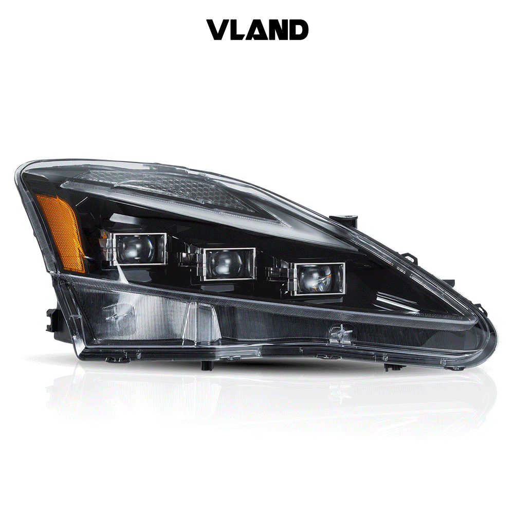 VLAND Full LED Headlights For 2006-2013 Lexus IS250 IS350 ISF w