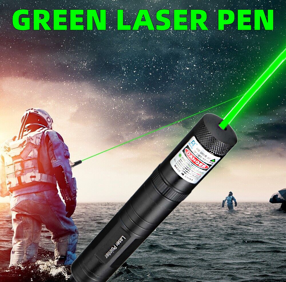 Green Laser Pointer Pen Strong Beam Light 