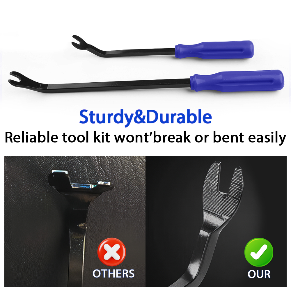 Auto Trim Clip Upholstery Removal Pry Door Panel Fastener Pin Puller Rivet Tools