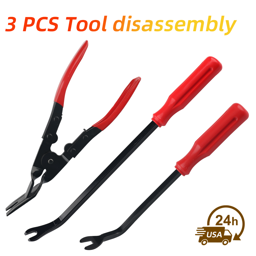 3PCS/Set Auto Trim Clip Remover Tool Removal Pliers Fastener Door Panel Retainer