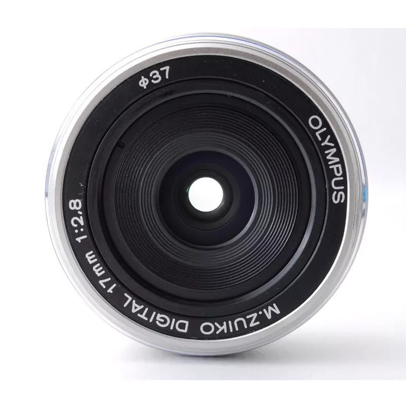 M.ZUIKO 17mm f/2.8 Wide Angle Silver Lens for Olympus