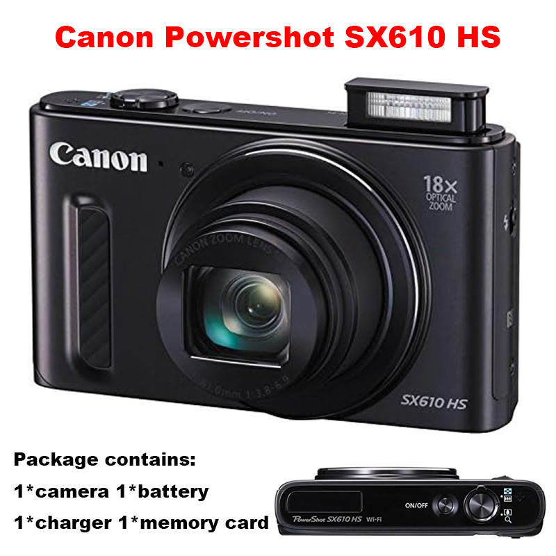 Canon PowerShot SX610 HS 18x Optical Zoom Wi-fi Digital Camera w