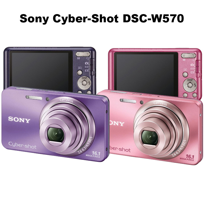 SONY Cyber-shot DSC-W570 16.1 MP Digital Camera W/ Battery English