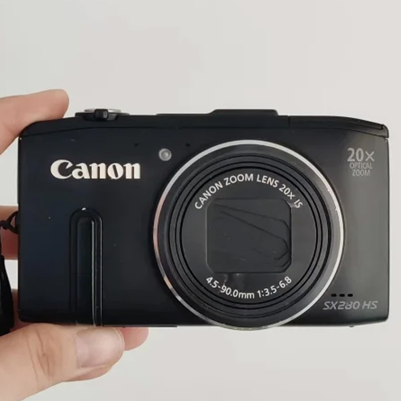 3780 Canon PowerShot SX280 HS ブラック Canon PowerShot SX280 HS 12.1MP Digital Camera - Black for