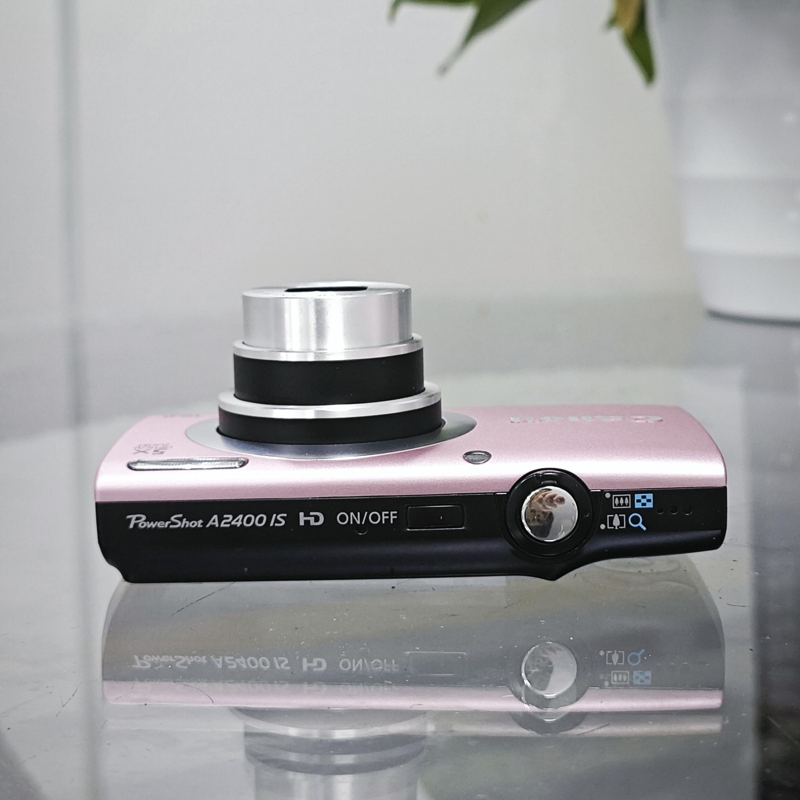 90% NEW Canon PowerShot A2400 IS 16.0MP Digital Camera Pink - 100