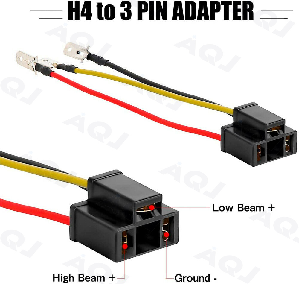 2x Adaptador De Arnés De Cables H4 9003 HB2 5x7'' 7x6'' 4x6