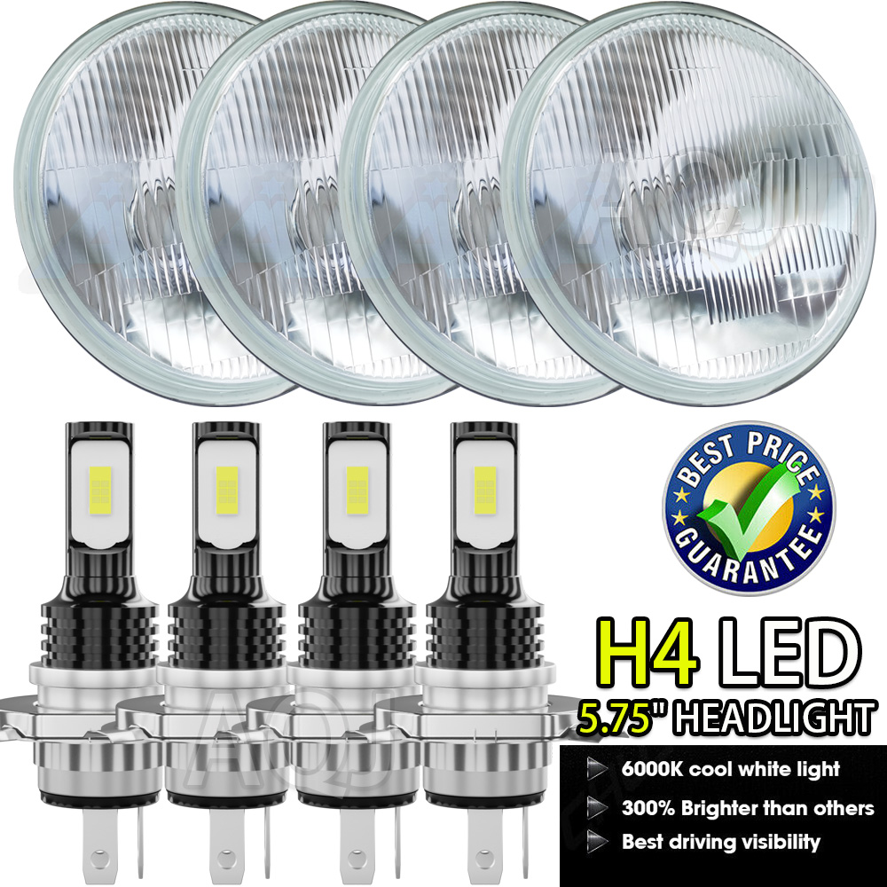 Brighten Up Your Classic: 4-Pack 5.75" LED Projector Headlights Hi/Lo Beam For Chevy Impala (58-76), Chevelle (64-70)