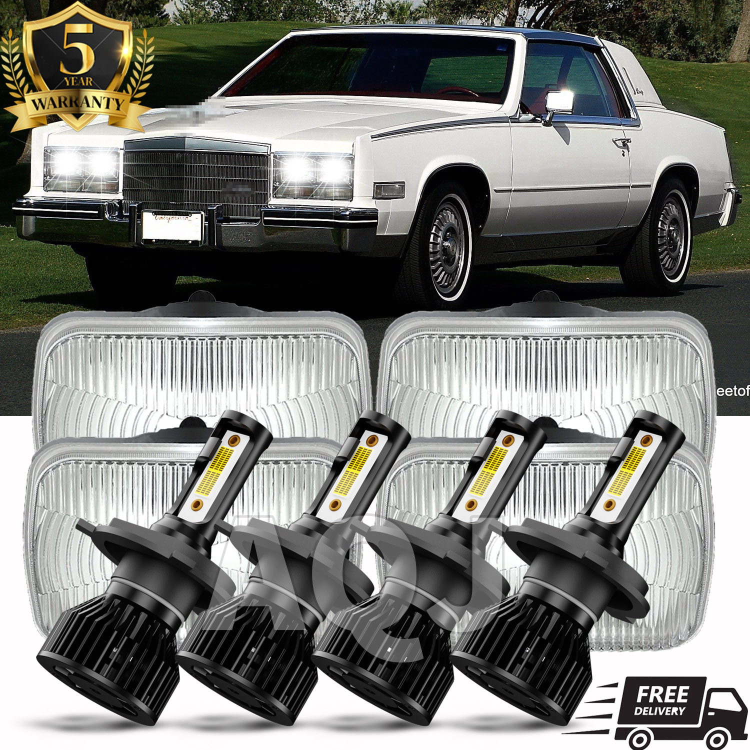 For Cadillac Eldorado Biarritz 1976-1985 4PCS 4x6
