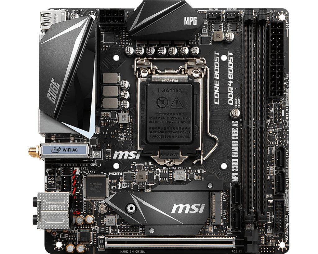 FOR MSI MPG Z390I GAMING EDGE AC Gen3 LGA1151 HDMI 32GB Mini-ITX