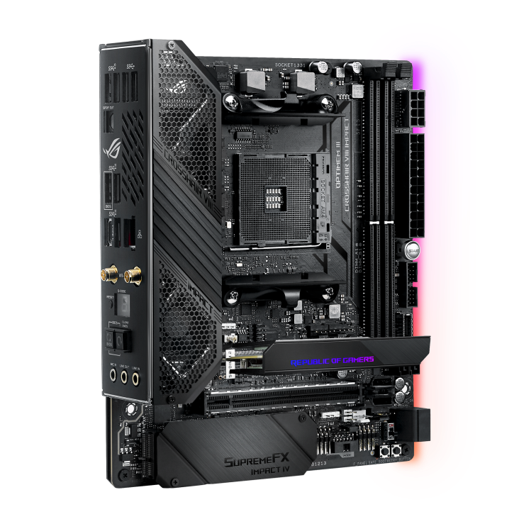 ROG x570 crosshair viii impact CPUセット Asus ROG X570 Crosshair VIII Impact Mini-DTX SFF Gaming