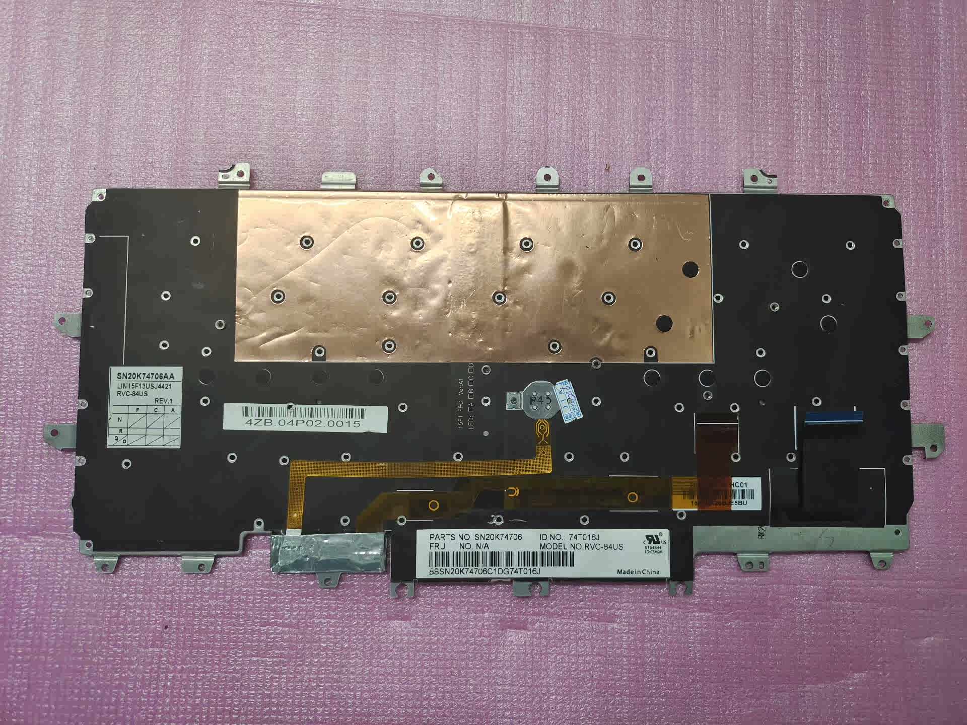 SN20K74706 FOR Lenovo ThinkPad 2016 X1C Carbon 4TH Black Backlight