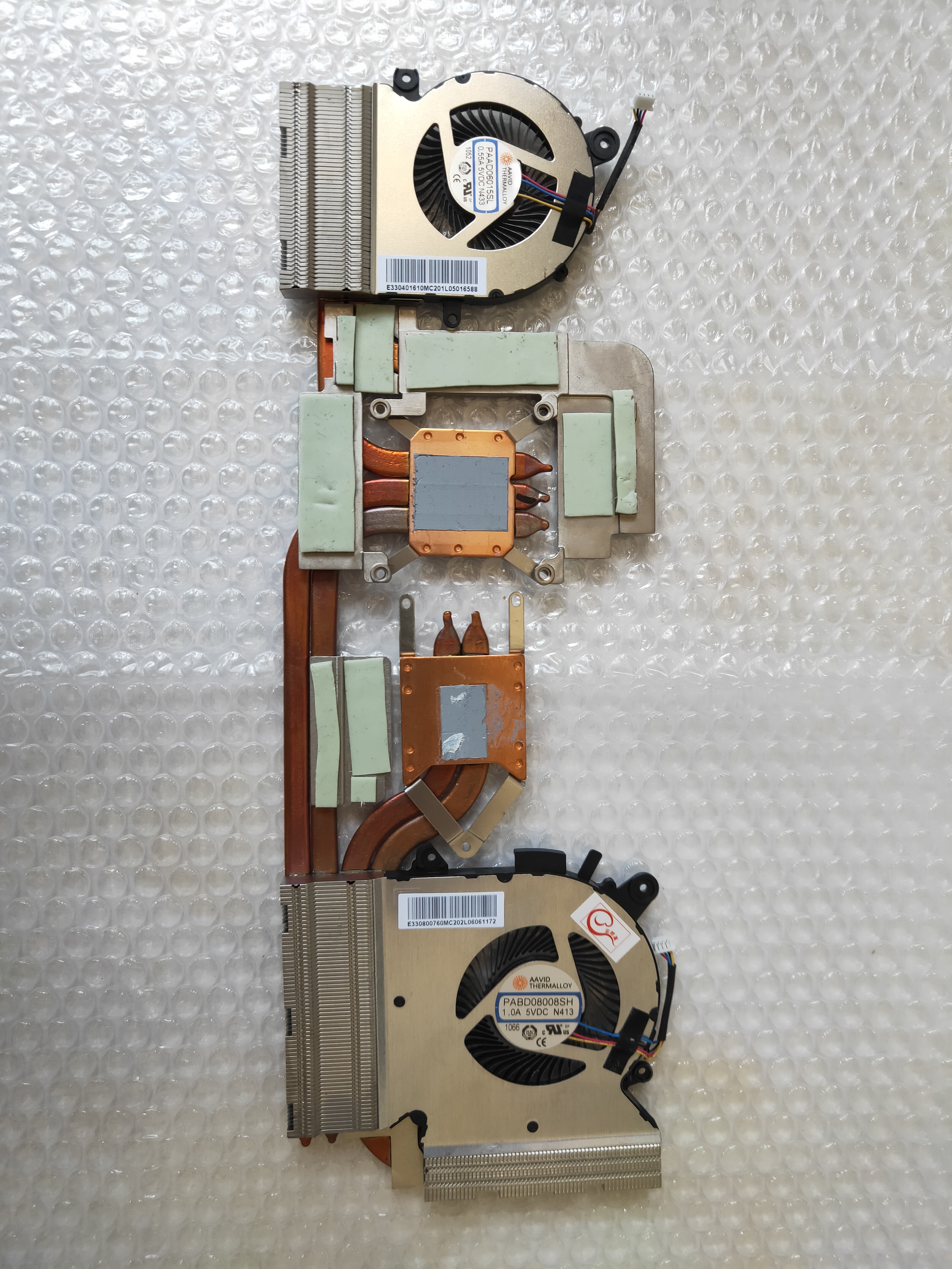 MS-16W2 FOR MSI GF65 Thin 10UE RTX3060 Heatsink Cooler Cooling Fan