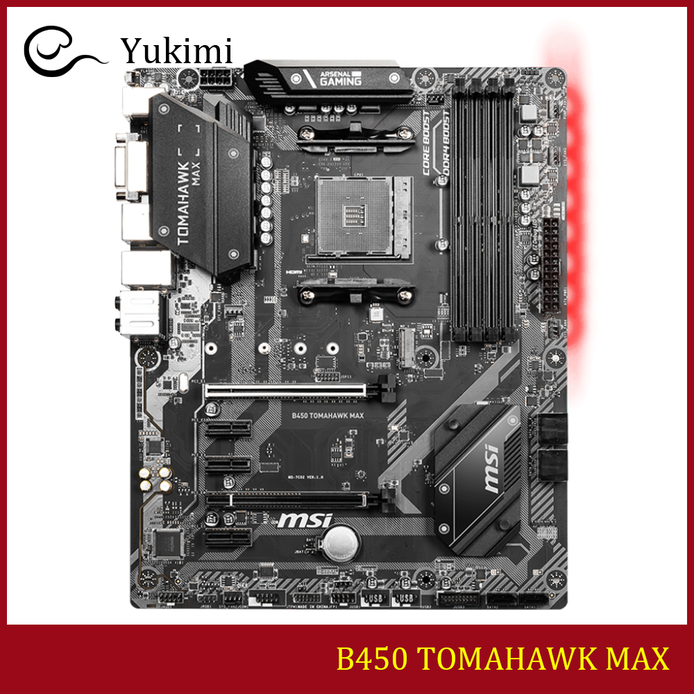 MSI B450 TOMAHAWK+Ryzen5 2600X セット MSI B450 TOMAHAWK MAX Motherboard AM4 4*DDR4 USB 3.2 HDMI M