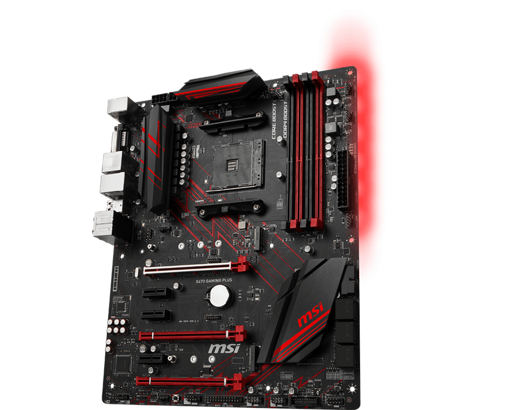 FOR MSI X470 GAMING PLUS AM4 AMD 64GB DVI-D HDMI ATX Motherboard
