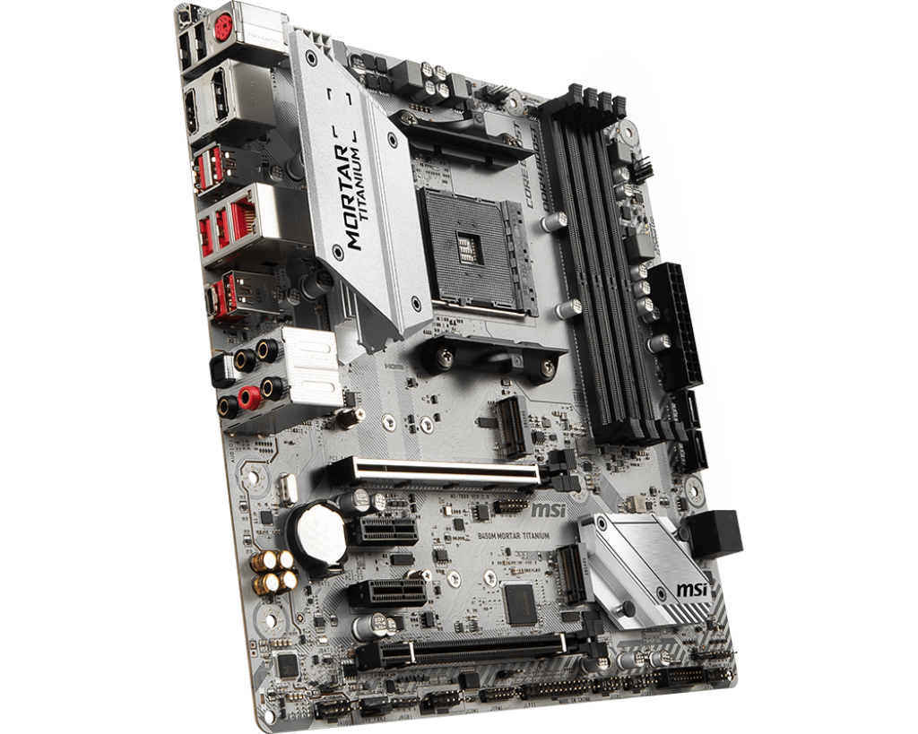 値下げ中即日発送 MSI B450M MOTER TITANIUMマザーボード FOR MSI B450M MORTAR TITANIUM 64GB AM4 AMD HDMI Micro-ATX