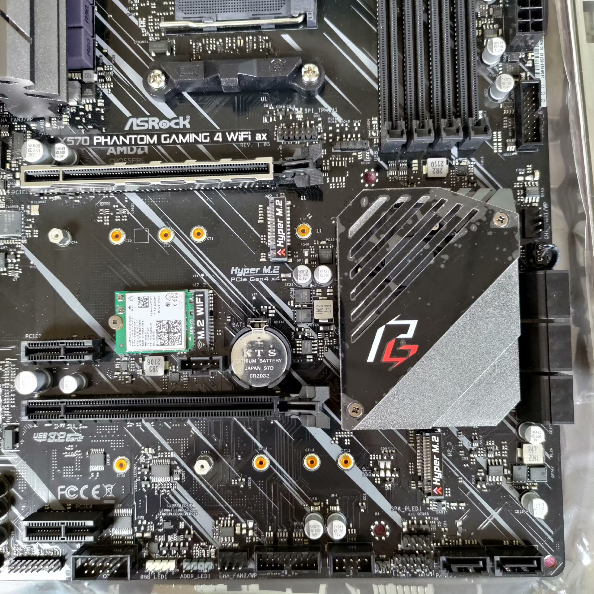 FOR ASROCK X570 Phantom Gaming 4 WiFi ax AMD AM4 DDR4*4 128GB