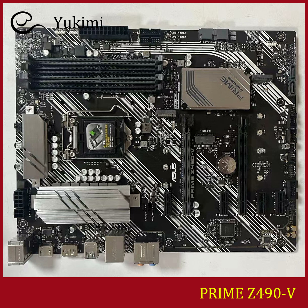 FOR ASUS PRIME Z490-V DDR4*4 128GB LGA 1200 HDMI Display Port ATX